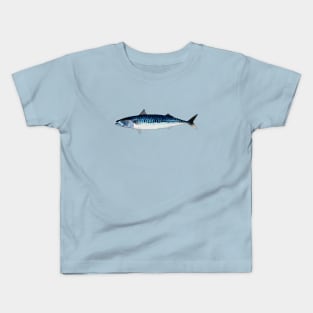 Royal Blue Mackerel Kids T-Shirt